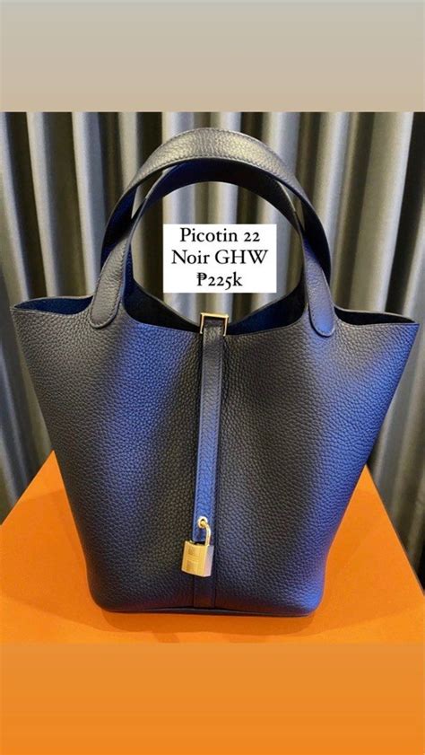 hermes picotin 22 noir|Hermes picotin18.